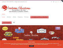 Tablet Screenshot of creativoseducativos.com